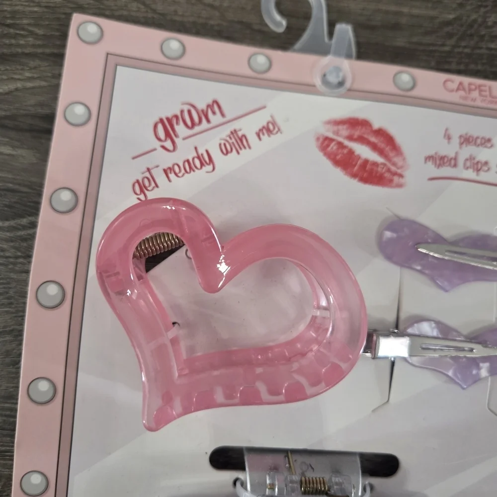 Capelli of New York Womens Hair Clip Set NEW